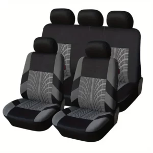 Upgrade Your Car Interior With These Stylish 9PCS Tire Pattern Universal Five Seat Car Seat Covers
