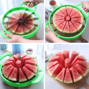 1pc Watermelon Slicer Cutter Stainless Steel Large Size Watermelon Cantaloupe Slicer Kitchen Gadgets