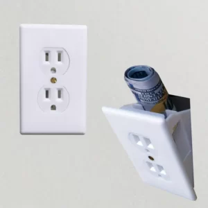 1pc Electrical Outlet Hidden Wall Safe Hiding Places For Valuables Hide In Plain Sight Key Money Jewelry Storage Cash Holder Safes Outlet Safe Box